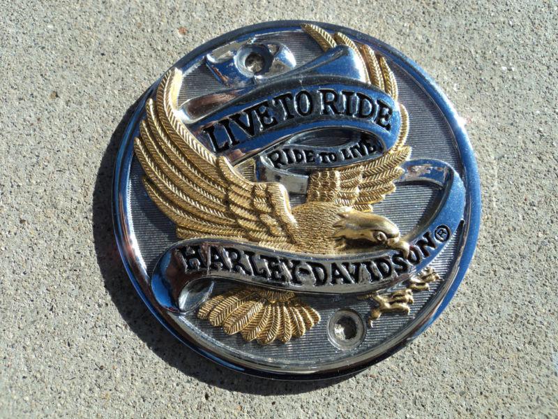 Harley points cover "live to ride - ride to live" vertical mounting holes