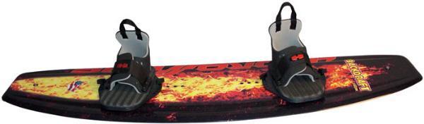 Hydroslide wakeboard backdraft black/flames wb819