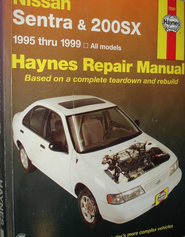 Nissan sentra 200sx service manual haynes repair 1995-1999