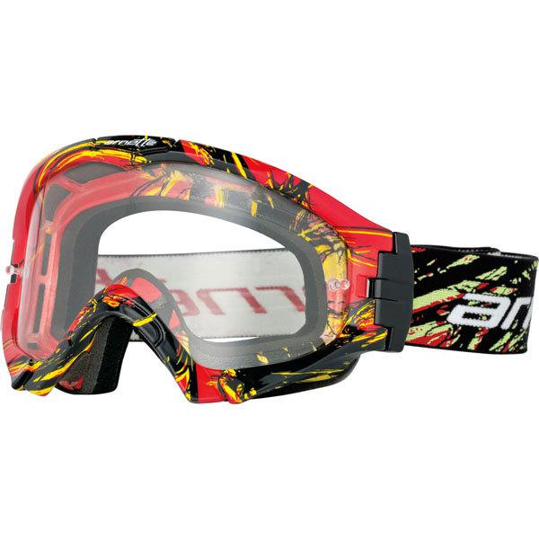 Red/black/yellow-clear arnette series 3 mx explosive goggles