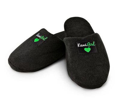 New women's kawasaki kawi-girl slippers shoe size 5 - 6.5  k012-9307-bkxm