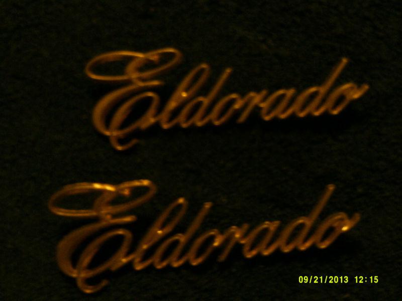 1984 1988 cadillac eldorado gold emblems script 20288599