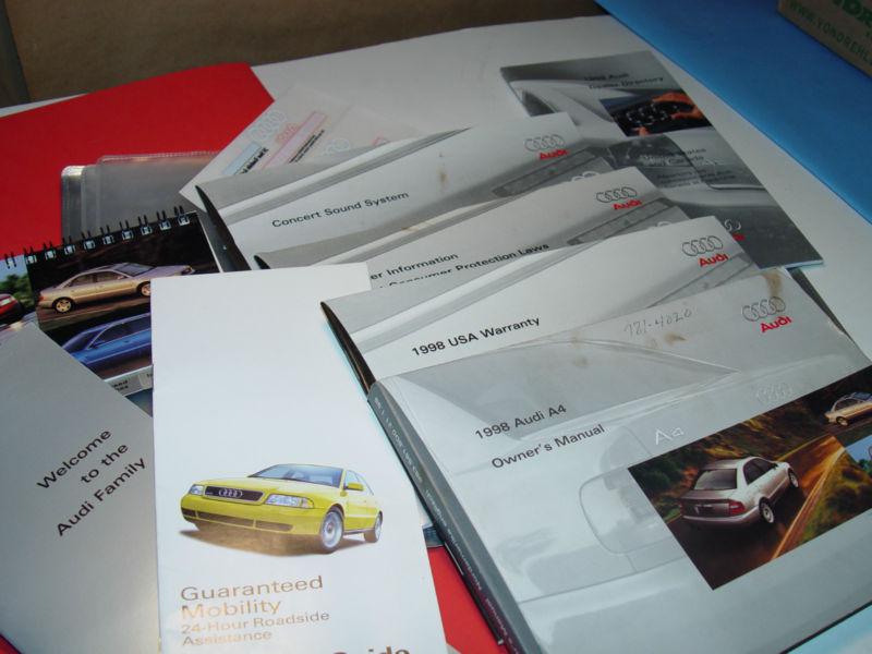 1998 audi a4 owners manual quattro 1.8t a-4 portfolio