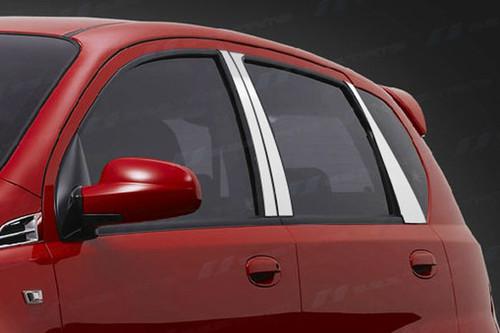 Ses trims ti-p-256 08-10 chevy aveo door pillar posts window covers trim 6 pcs