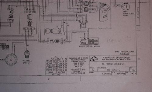 American ironhorse wiring diagram  2000 to 2004