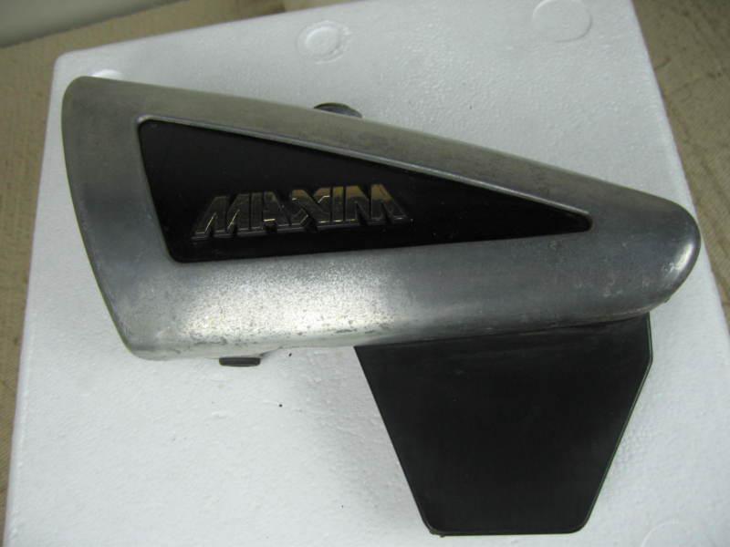 Yamaha xj 1100 maxim left side cover panel chrome/black 