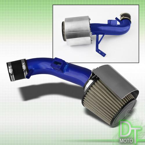 Stainless washable filter+cold air intake 07-12 altima 2.5l 4cyl blue aluminum