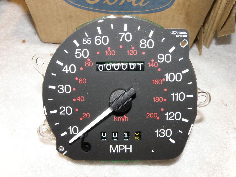 Oem ford #f5rz-17255-c **speedometer **1995 contour *130 mph cable driven w/tach