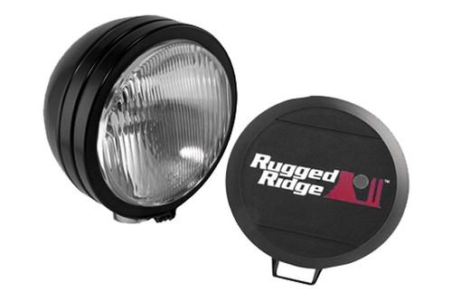 Rugged ridge 15205.02 - off road black steel hid fog light