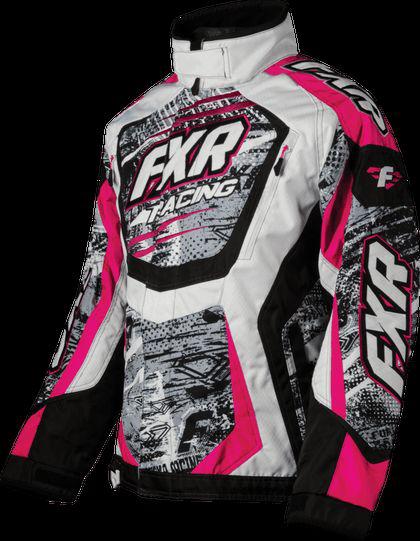 New!!!  2014 fxr womens cold cross jacket - grey warp pink- free shipping!!!