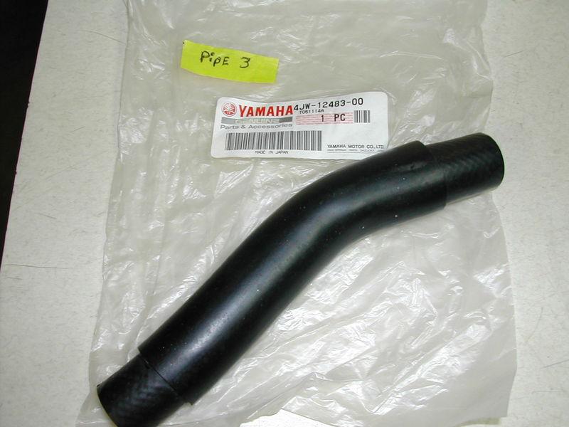1994-97 yamaha wr250 wr 250 radiator hose pipe 3 nos oem p/n 4jw-12483-00 