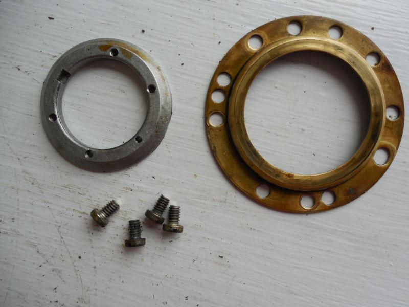 1975 johnson 6 hp armature plate 303278 support & retaining ring 303277 & screws