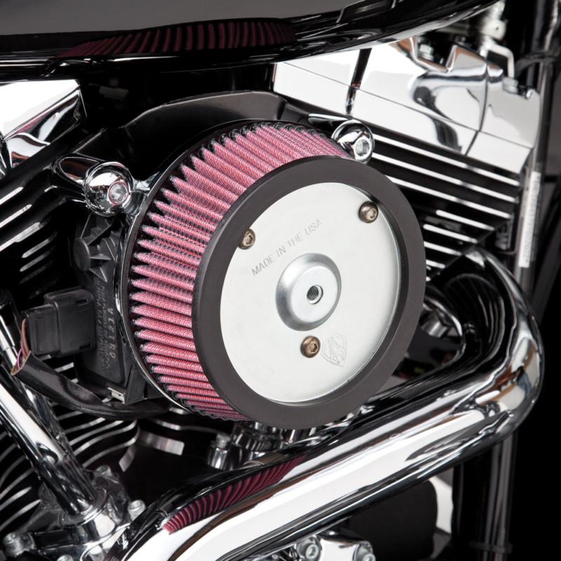 Arlen ness big sucker stage i air filter kit black for harley-davidson fxd fxdwg