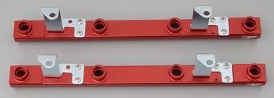 Aeromotive 14104 fuel rails billet aluminum red anodized ford mustang 4.6l pair
