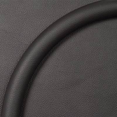 Billet specialties half wrap ring leather black 15.5 in. diameter ea 33008