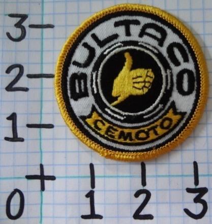 Vintage nos bultaco motorcycle patch from the 70's 003