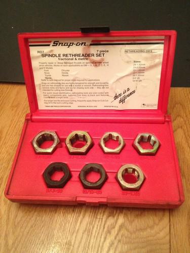 Snap on - spindle rethreading set , fractional & metric - 7pc - part# rd7