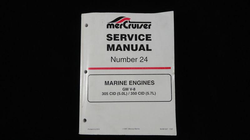 Original factory mercruiser service manual for 5.0 (305) and 5.7 (350) engines