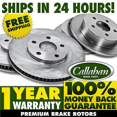 [front and rear] premium callahan oe quality replacement balanced brake rotors