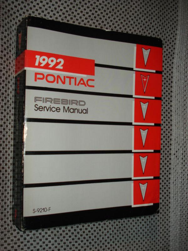 1992 pontiac firebird shop manual service book nr nice!