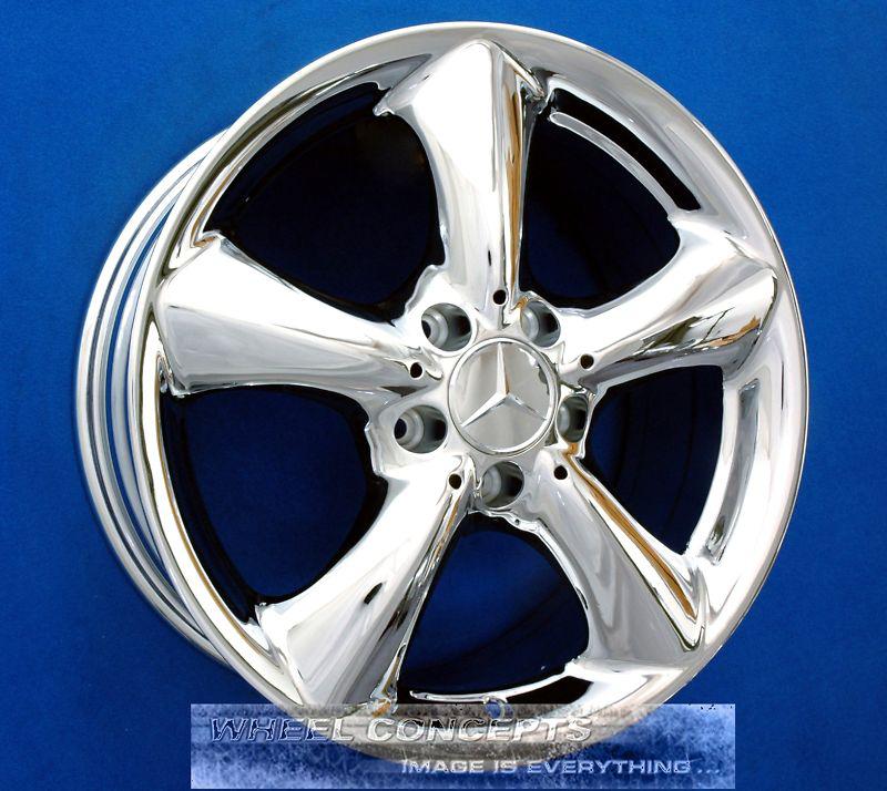 Mercedes clk230 clk320 17x8.5 rear chrome wheel rim 17" clk 230 320 2094010602