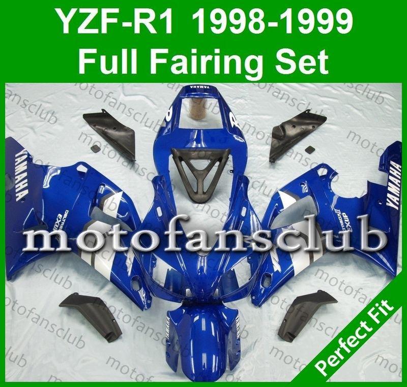 Fit yamaha yzf r1 98 99 yzfr1 1998 1999 1000 fairing bodywork plastics #07 c