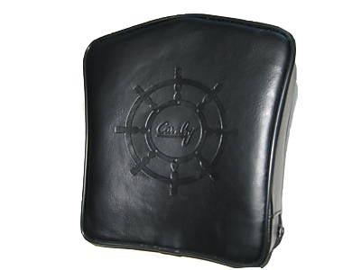 Universal backrest pad for motorcycles & sissy bars w/ logo