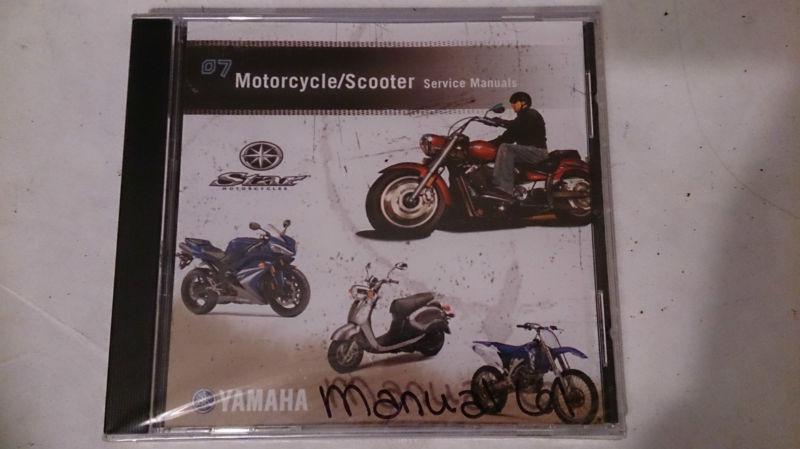 07 yamaha motorcycle scooter pc disc service manual *new*
