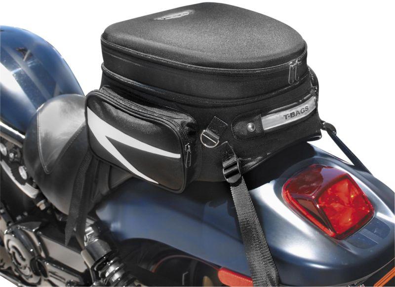 New t-bags sport touring tail bag motorcycle strap on bag for cruiser
