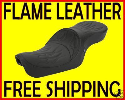 Low touring seat flames 2004-2014 harley sportster xl with 3.3 gallon gas tanks