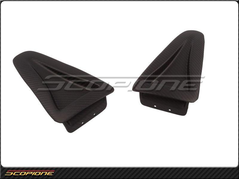 Scopione nissan 09-14 gt-r gtr r35 black matte carbon fiber hood air scoop vents