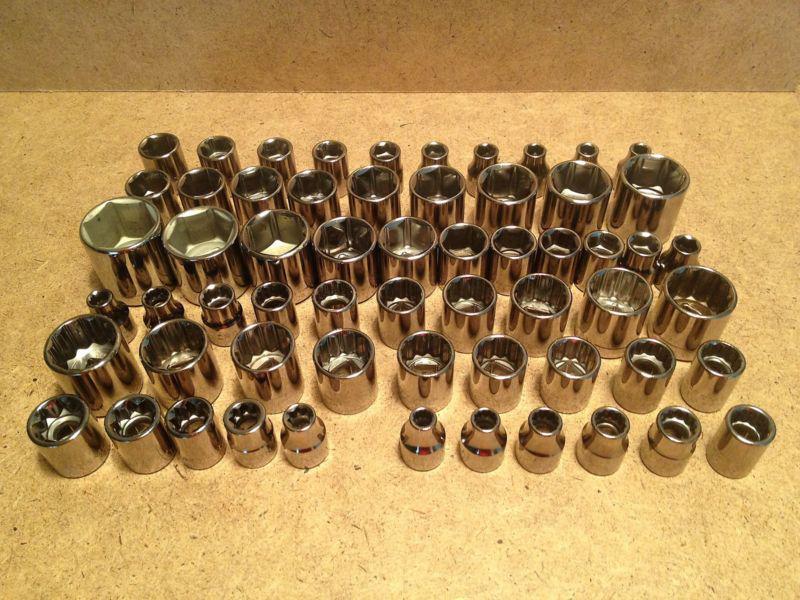 New craftsman 60 pc 3/8 drive socket set, sae and metric, made in usa