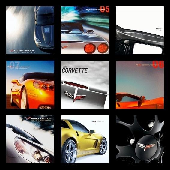 Corvette brochure set: 2013 2012 2011 2010 2009 2008 2007 2006 chevrolet ls7 z06