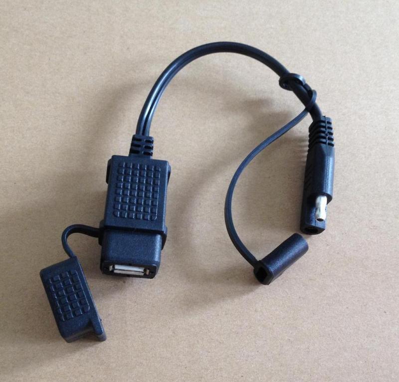 Motorcycle phone charger for your 2 pin battery tender harness sae - usb adapter