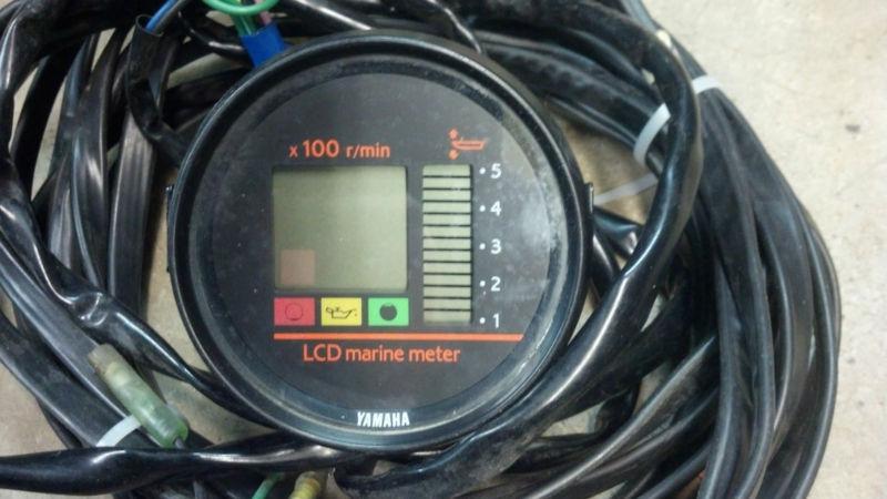 Yamaha outboard tachometer, trim, oil, lcd multifunction gauge