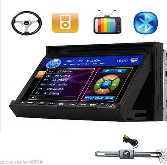 No gps 7" in dash touch screen car stereo dvd cd vcd mp3 player radio ir+camera