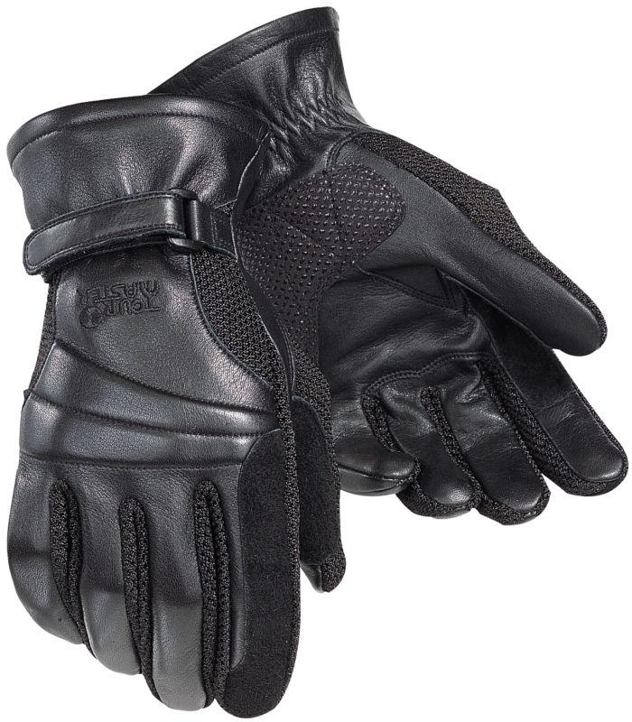 Tourmaster gel cruiser 2 black mens xl leather motorcycle riding gloves