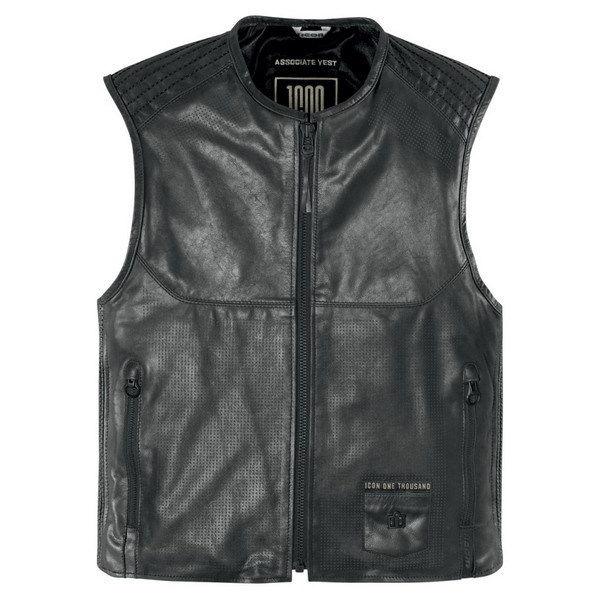 Icon 1000 associate motorcycle vest black s small