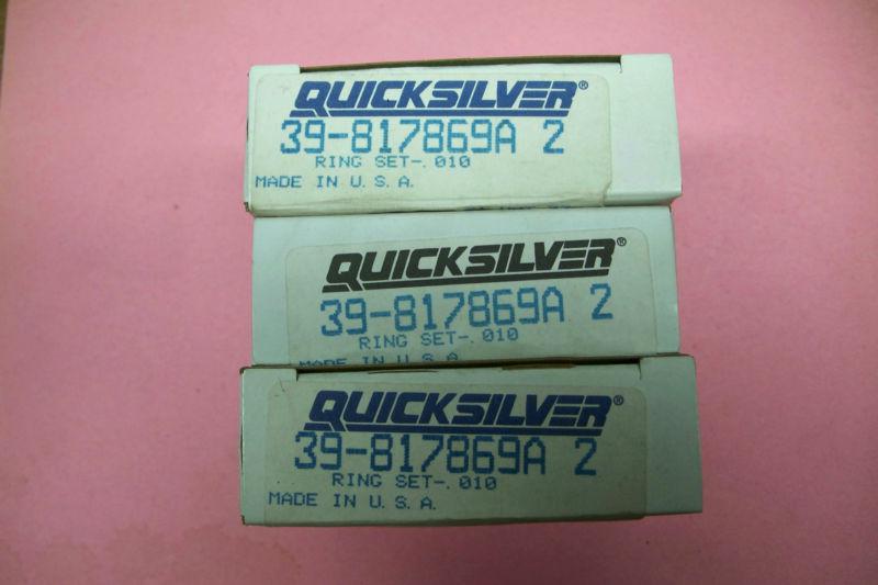 Chrysler outboard piston rings 817869a 2 - new old stock  +.010 - 3 sets