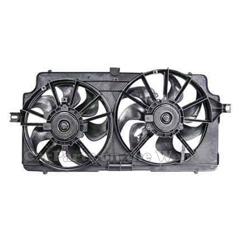 New 98-02 oldsmobile intrigue 3.5l dual radiator cooling fan assembly gm3115153