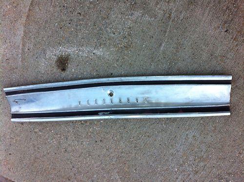 Plymouth barracuda 1969 trunk lid trim formula s coupe or fastback