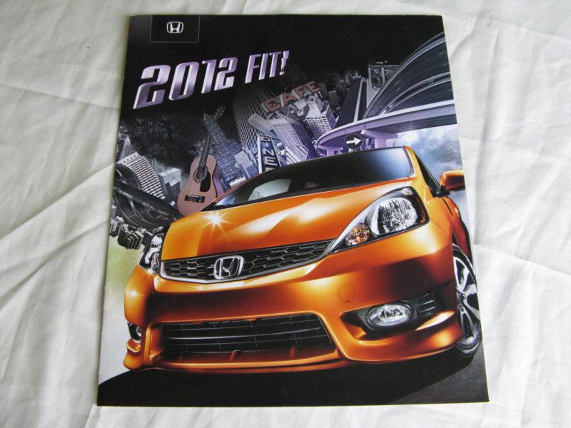 2012 honda  fit new car oem dealer brochure / manual