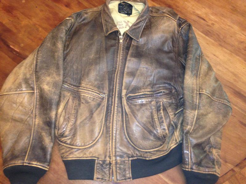  avirex leather bomber jacket