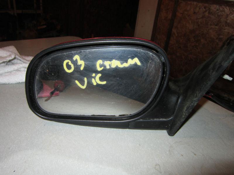 03 crown vic police  door mirror, oem drivers  lh, 1406657