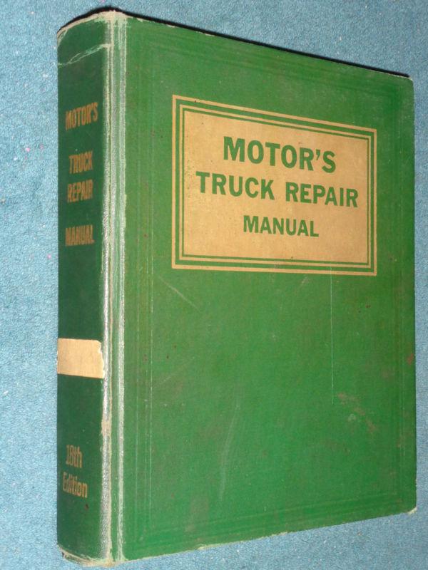 1955-1965 chevy ford ih dodge gmc & more truck shop manual / motors repair book
