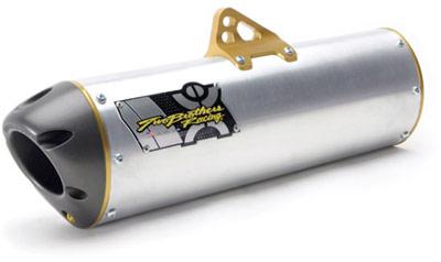 Two brothers yamaha raptor 2004-13 stainless steel slip-on exhaust aluminum