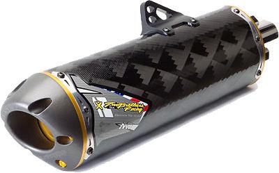 Two brothers honda crf250r 2011-13 stainless steel slip-on exhaust carbon fiber