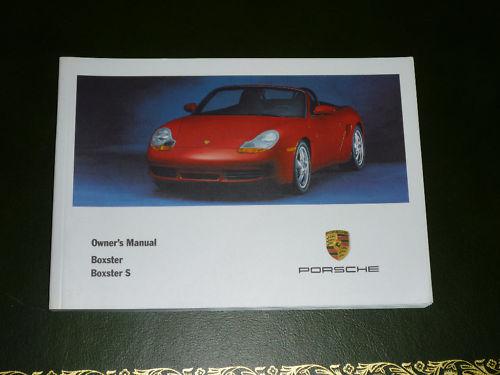 2001 porsche boxster / boxster s owners manual 986 01