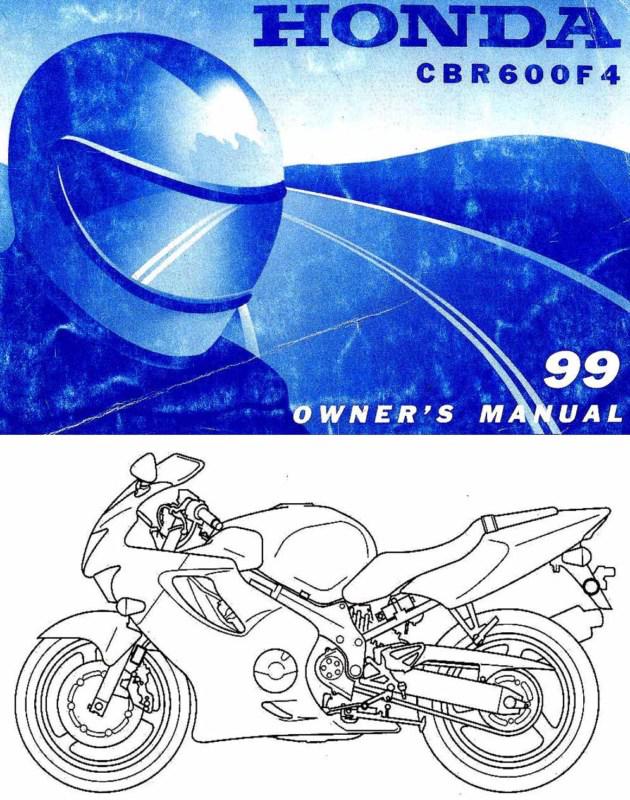 1999 honda cbr600f4 motorcycle owners manual -cbr 600 f4-cbr600 f4-honda
