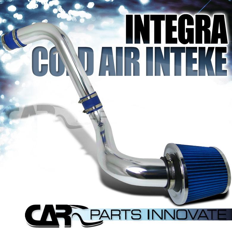 1994-2001 acura integra gs ls rs 1.8l 4cyl cold air intake system+filter blue